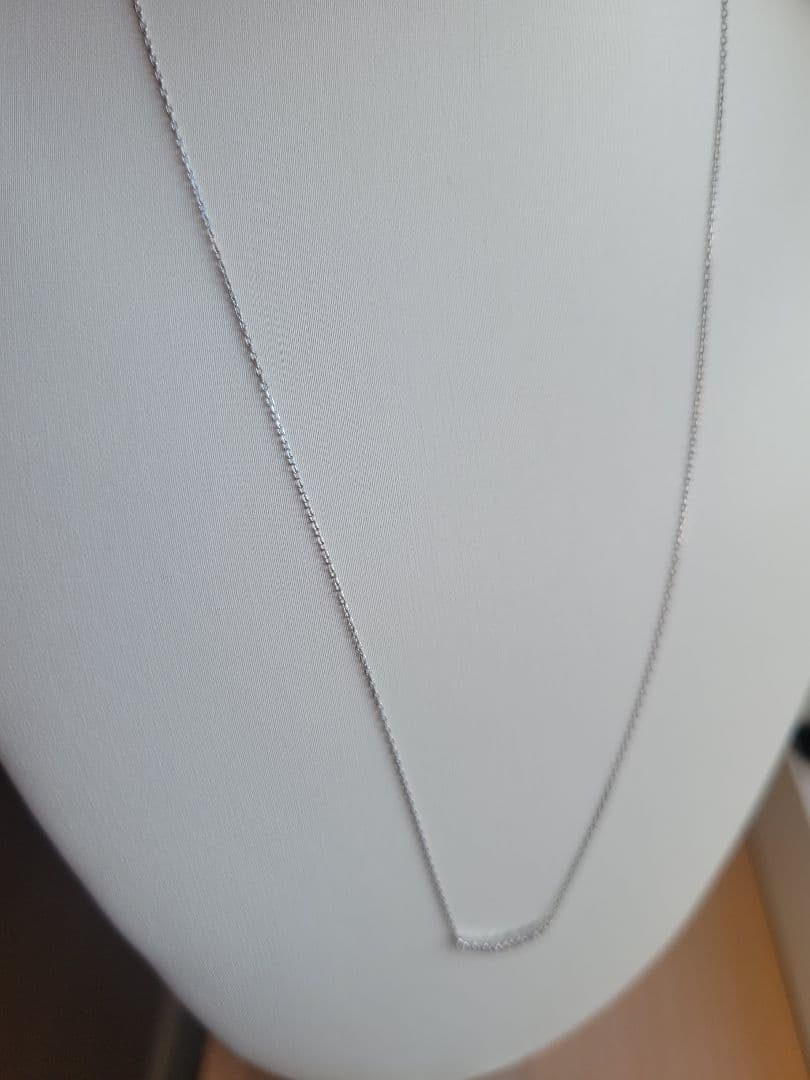 美品★4℃ K10 WG ネックレス ペンダント ジルコニア