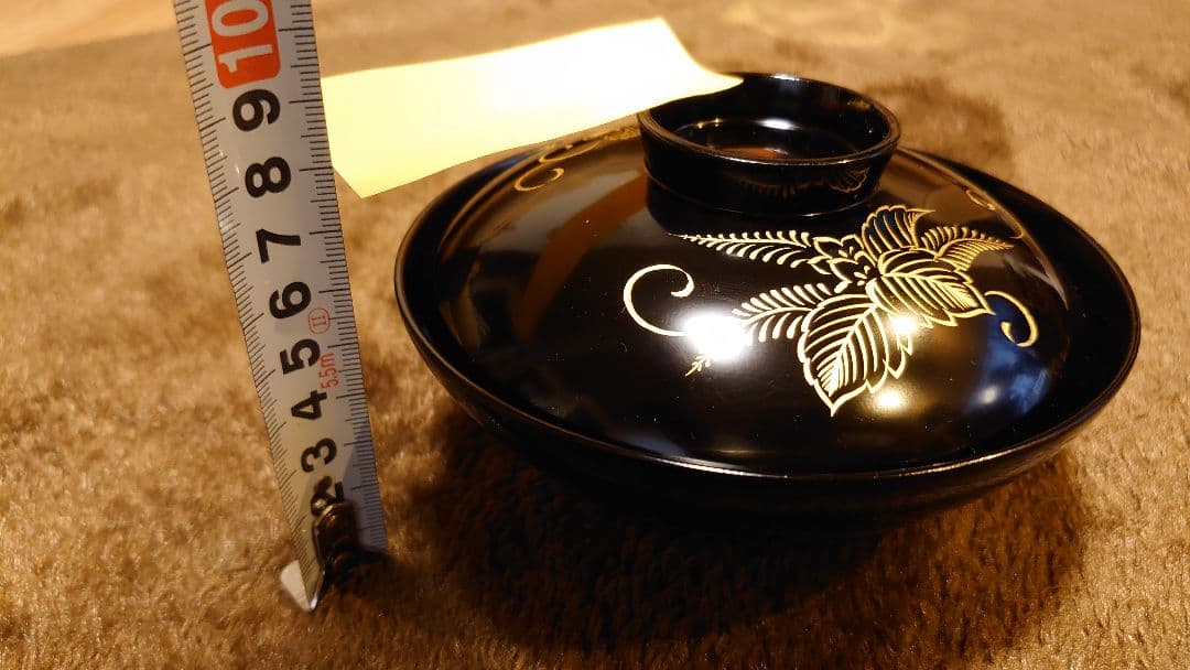 輪島塗　漆器　金蒔絵　蒔絵　沈金　蓋椀　華唐草　唐草　人間国宝　１０客