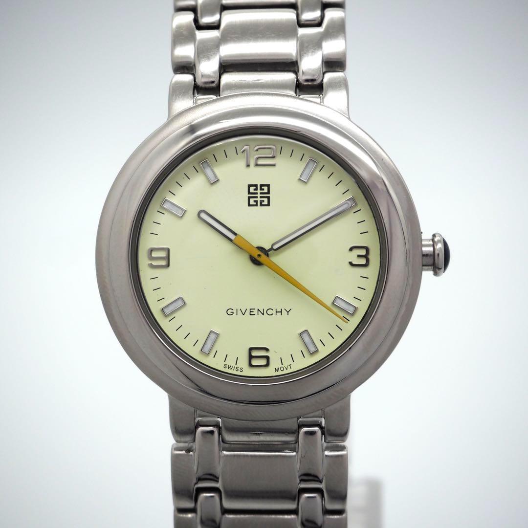 463 稼働　GIVENCHY　時計　レディース　メンズ　シルバー シンプル