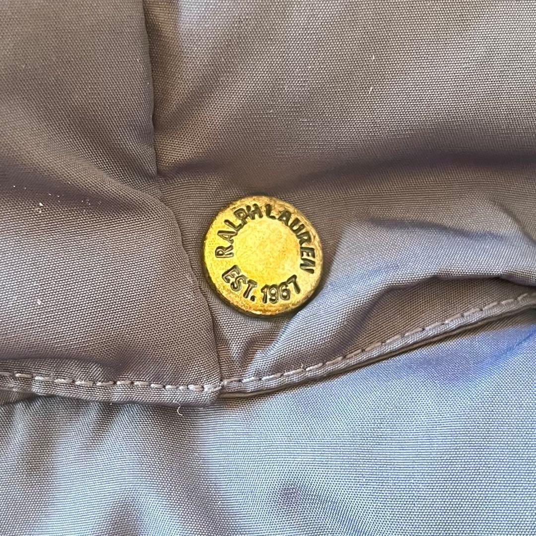 ラルフローレン POLO ネイビー フード付き ダウンベスト