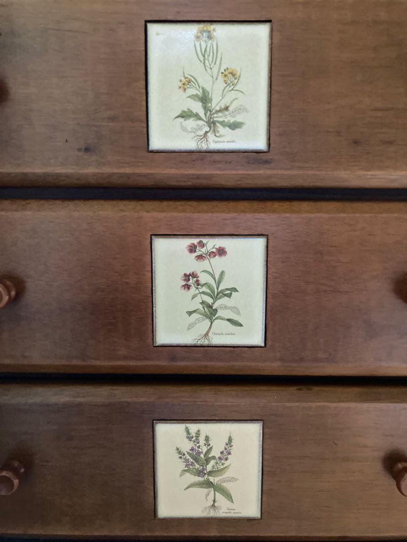 木製チェスト 7段 タンス　箪笥　ハイチェスト