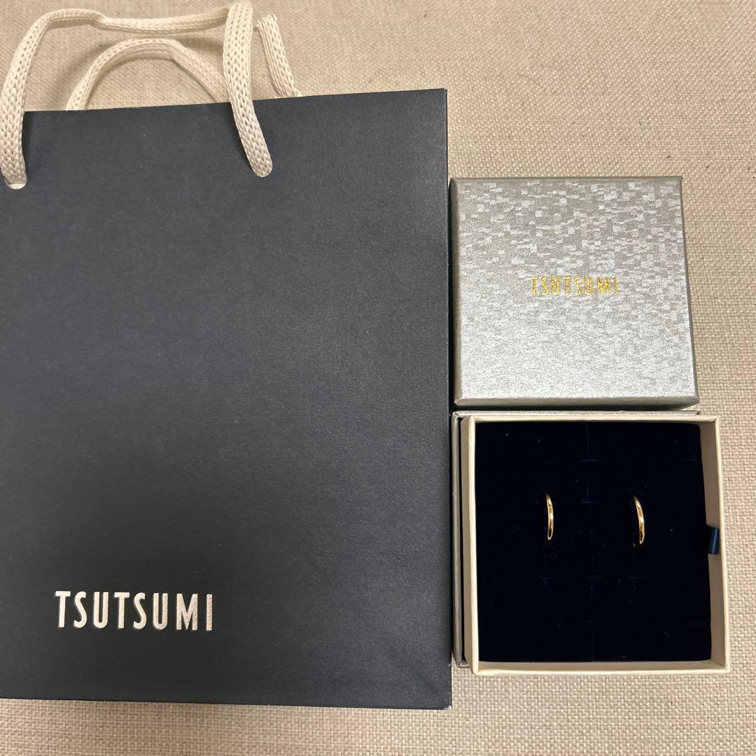 TSUTSUMI 金製 フープピアス