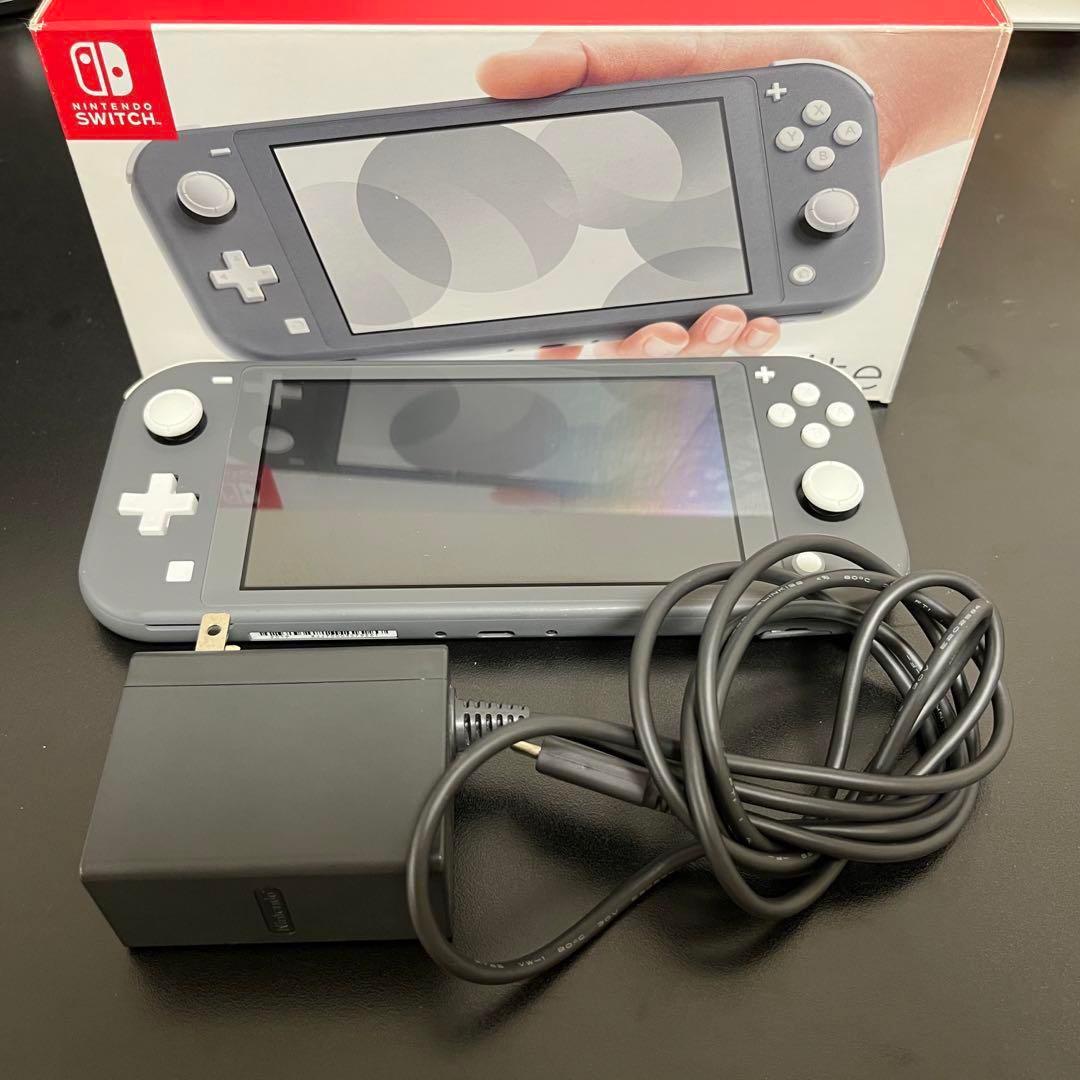 【美品】Nintendo Switch Lite グレー 本体 ケース付き