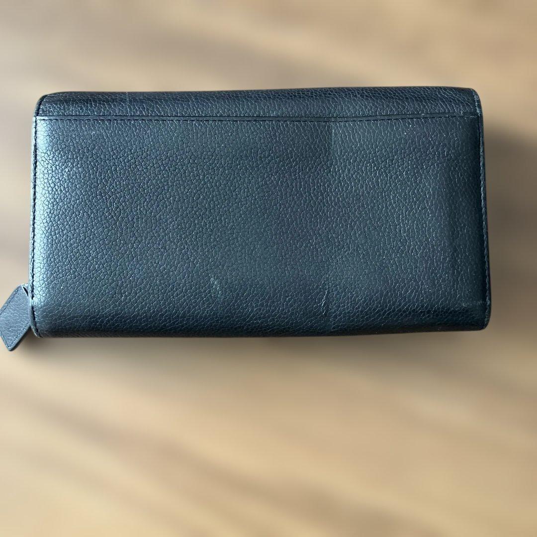 SAINT LAURENT ブラック レザー 長財布