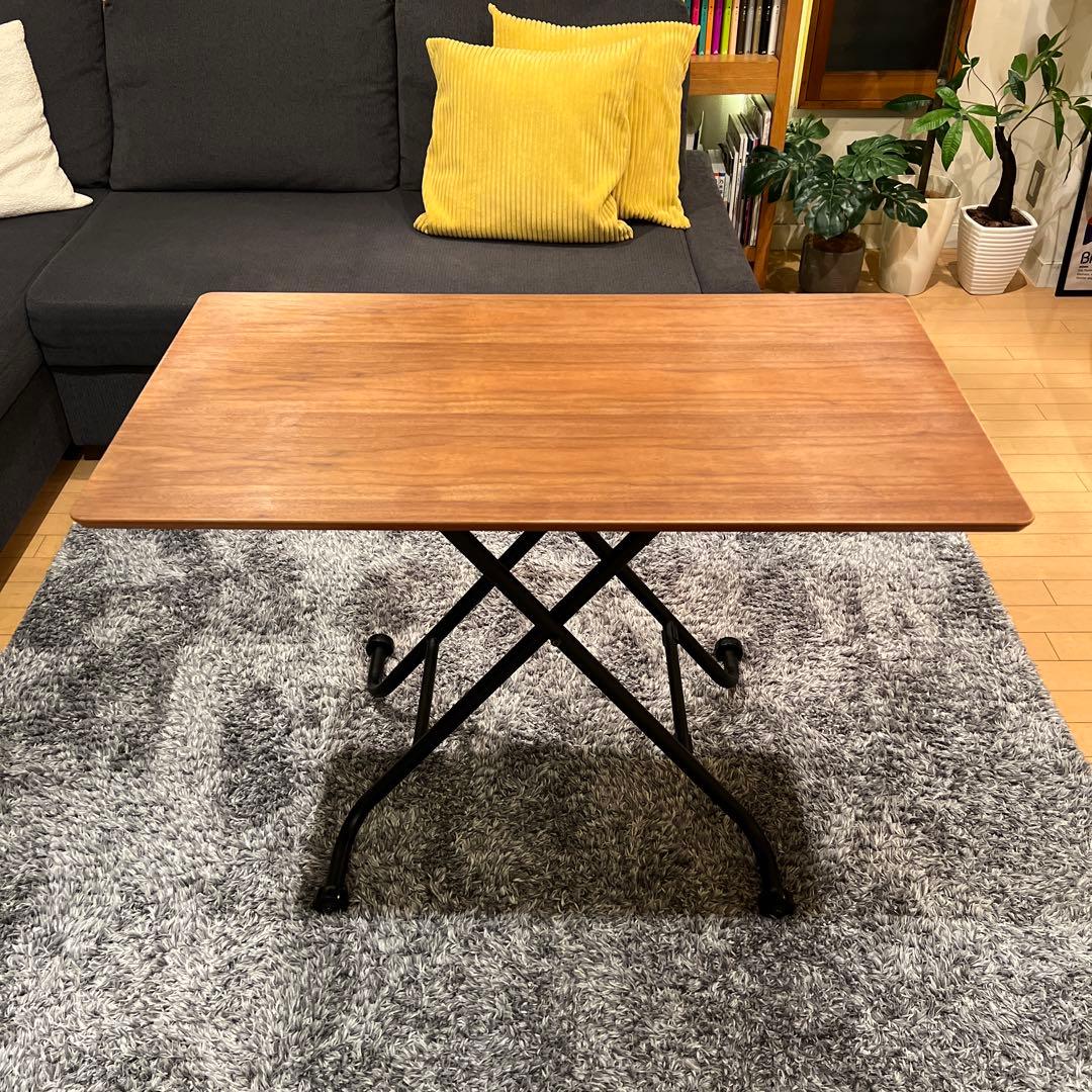 Noce アジャスタブルテーブルBF6420 ブラック×ウォールナット