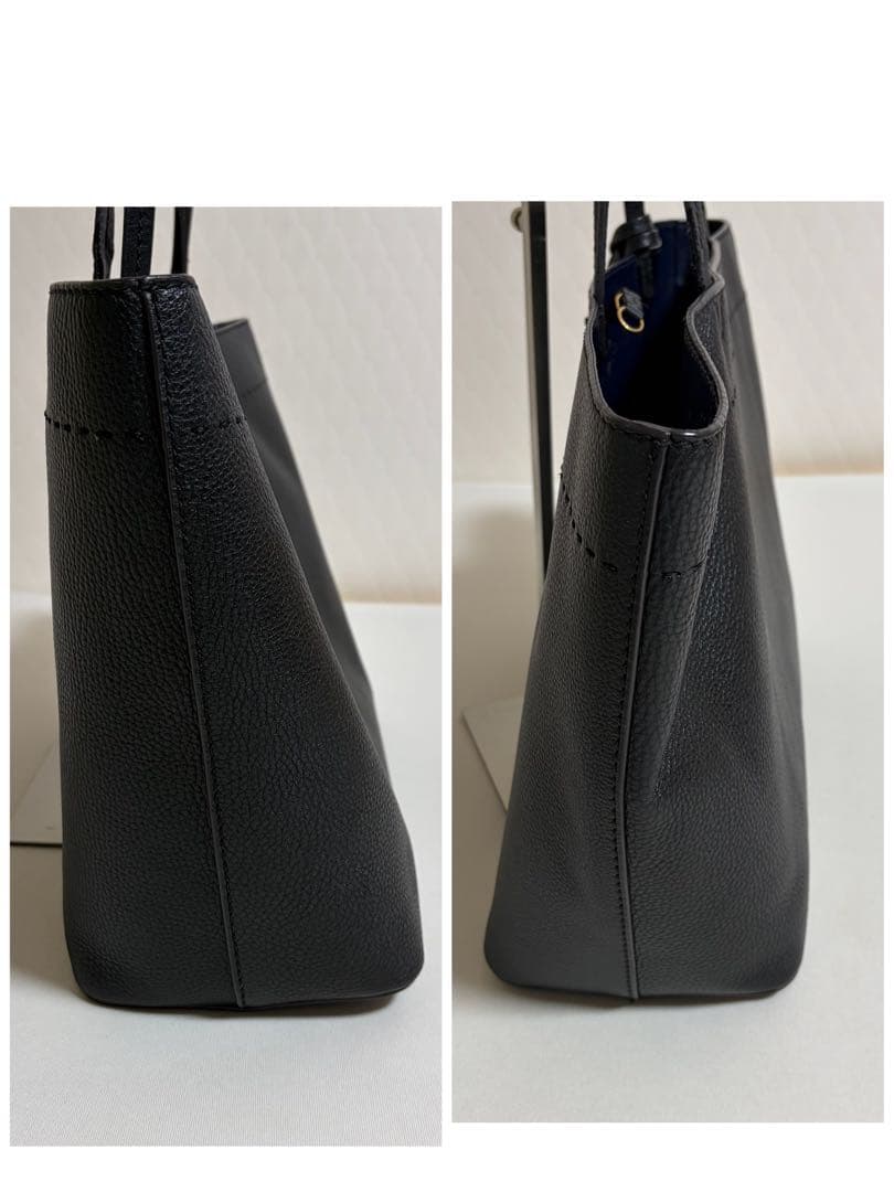 ✨美品✨ トリーバーチ トートバッグ A4可 レザー マックグロー フリンジ 黒