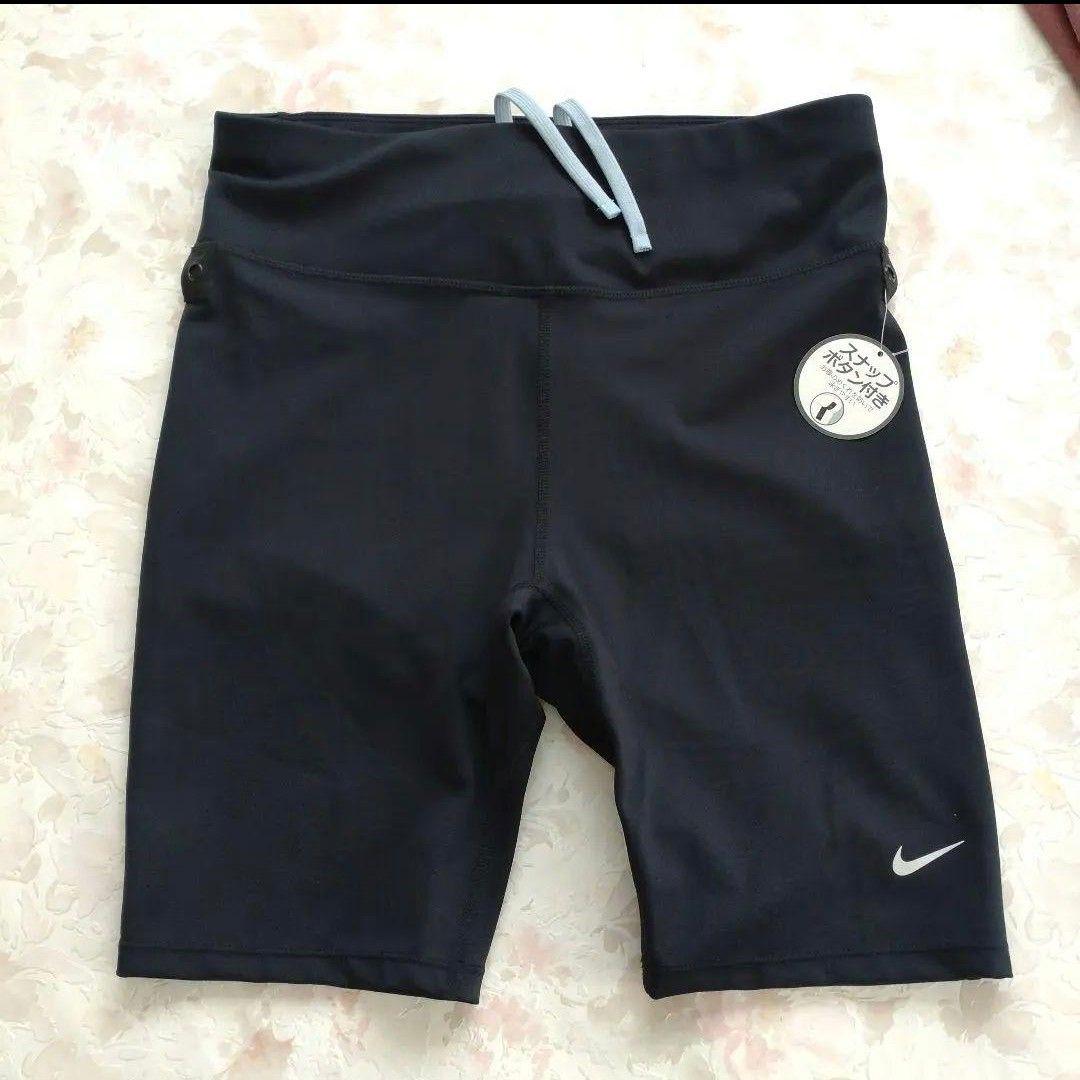 L 新品 NIKE 最新モデル フィットネス水着 ボタン付 セパレーツ ジップ②