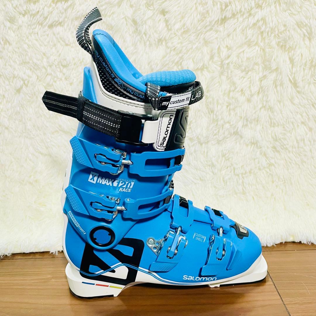 超美品　SALOMON X MAX 120 RACE ブルー　スキーブーツ