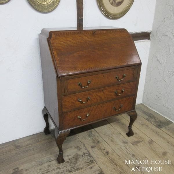 イギリス アンティーク 家具 ライティングビューロー デスク 机 6506d