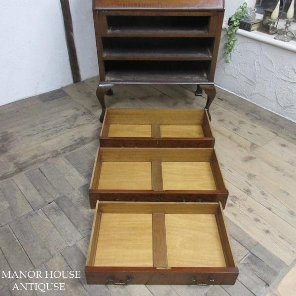 イギリス アンティーク 家具 ライティングビューロー デスク 机 6506d