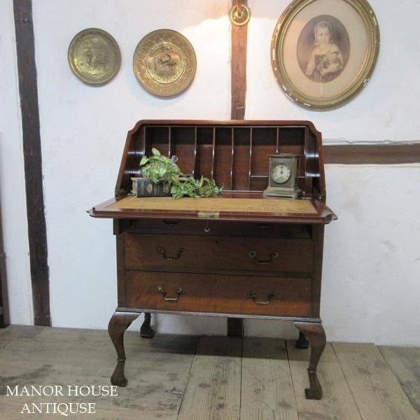 イギリス アンティーク 家具 ライティングビューロー デスク 机 6506d