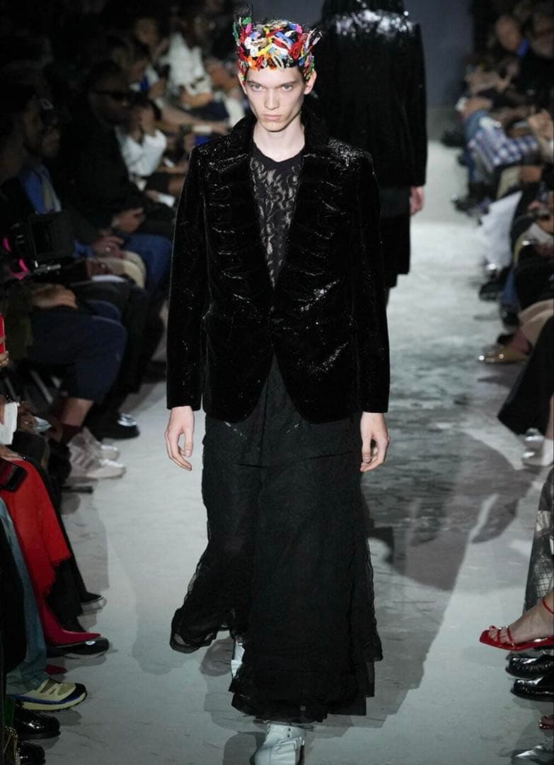 2025春夏コムデギャルソンオムプリュス大人気フリル襟ジャケット美品激安