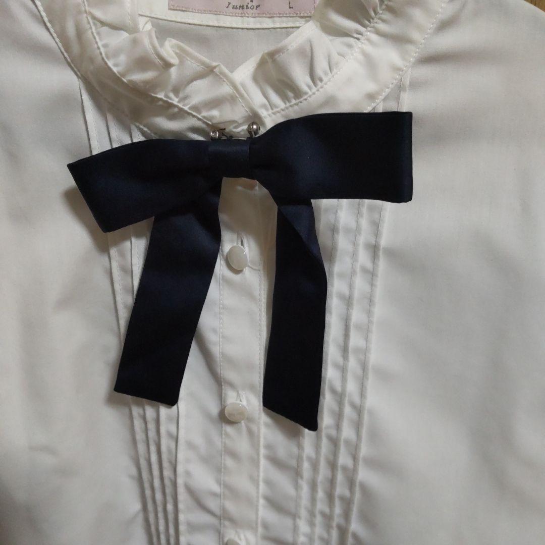 卒服　小学生女子 Mezzo Piano ベージュ　シャツセット