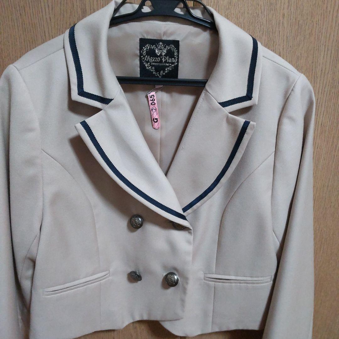 卒服　小学生女子 Mezzo Piano ベージュ　シャツセット