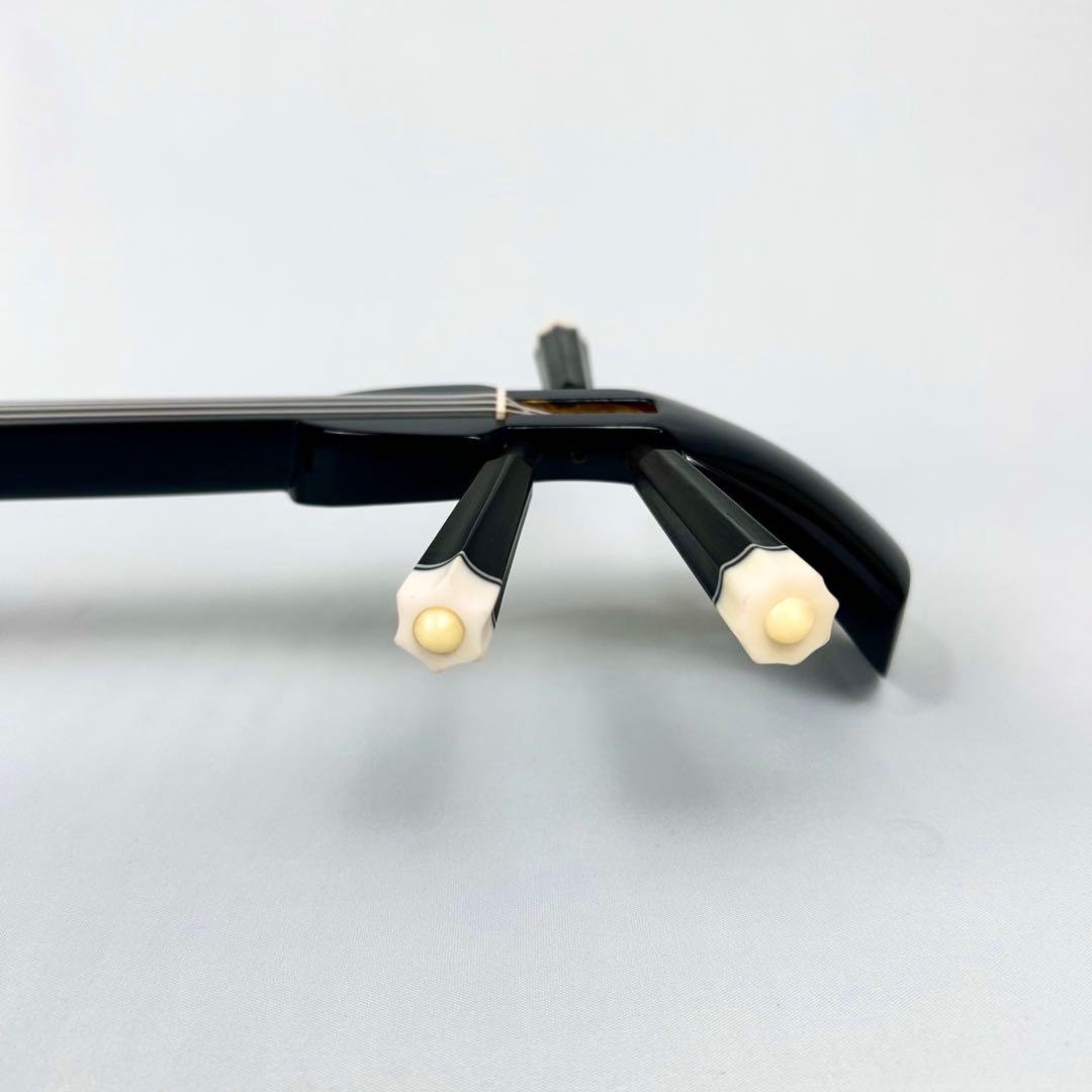 【美品】沖縄三線 本革 蛇革 ハードケース付 付属品多数 三味線