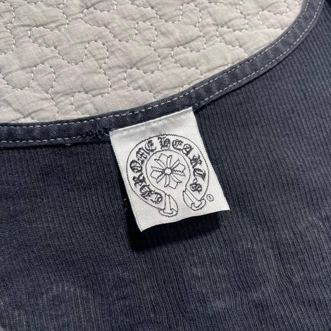 クロムハーツ　タンクトップ　ノースリーブ　ロゴプリント　ブラック　XL