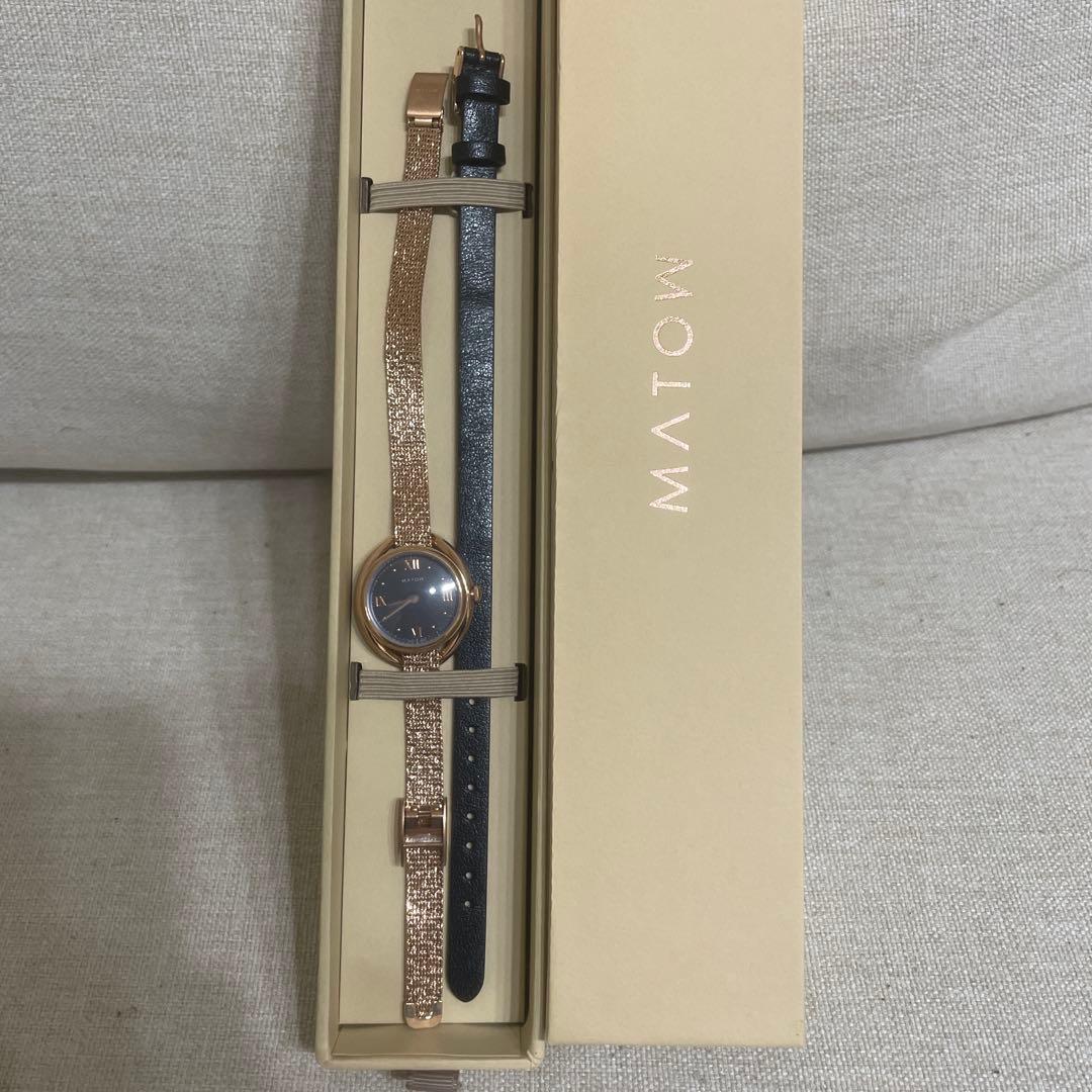 n*n様 MATOW SHIKI ROUND ROSE GOLD 藍炭 / 金花