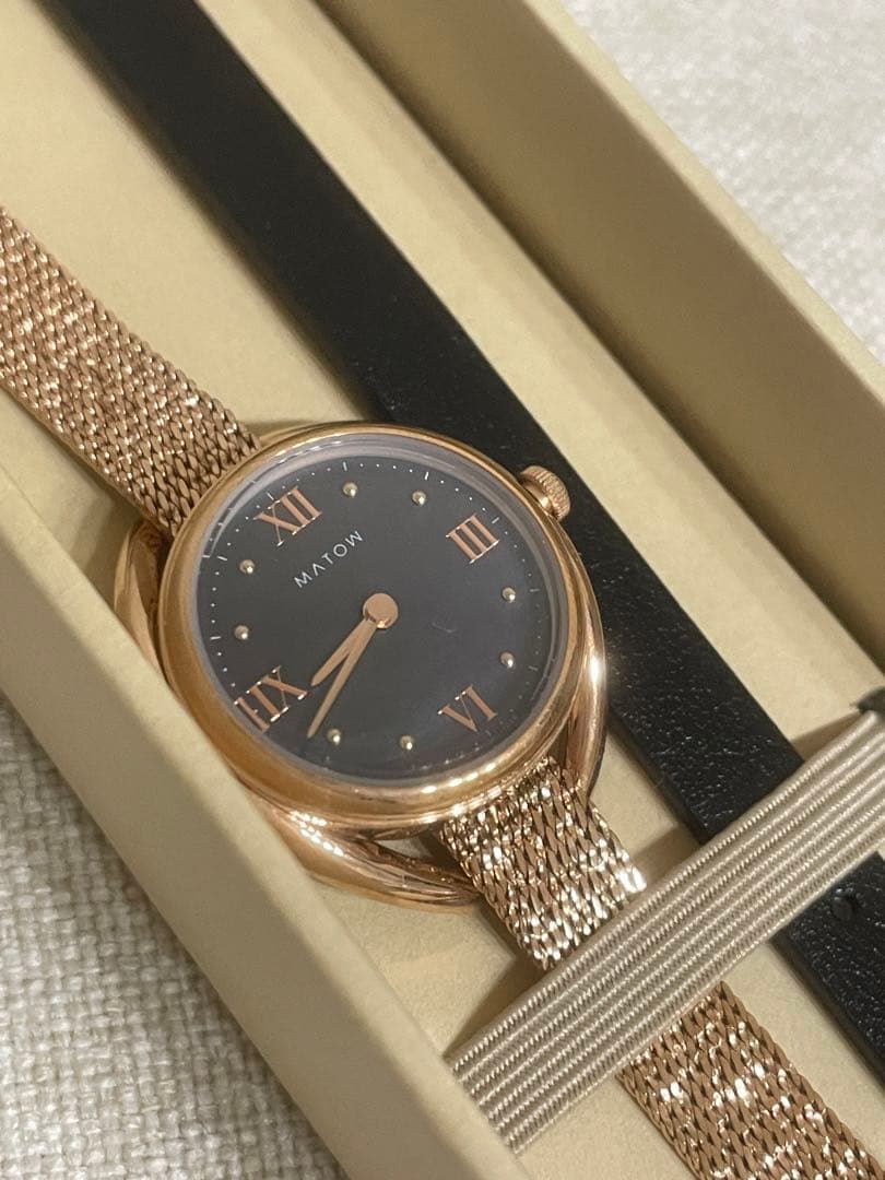 n*n様 MATOW SHIKI ROUND ROSE GOLD 藍炭 / 金花