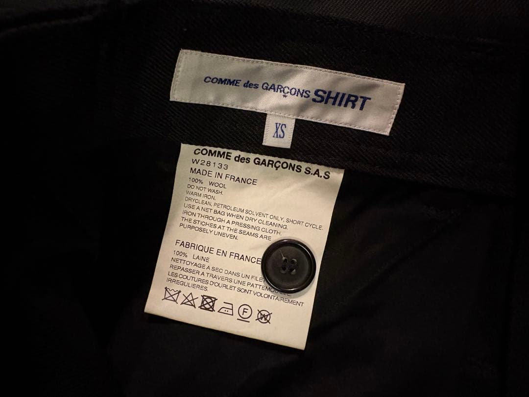 COMME des GARCONS SHIRT サイドアジャスター スラックス