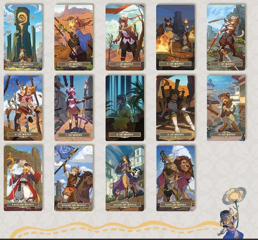 【正規品タロットカード】まるでゲームの世界観✨旅人の歌のタロット／ポータブル版