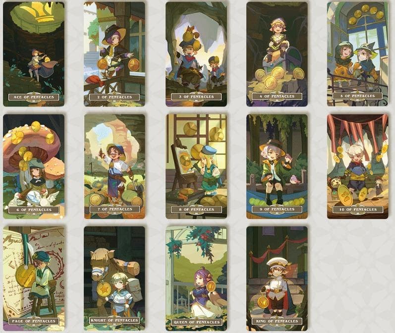 【正規品タロットカード】まるでゲームの世界観✨旅人の歌のタロット／ポータブル版