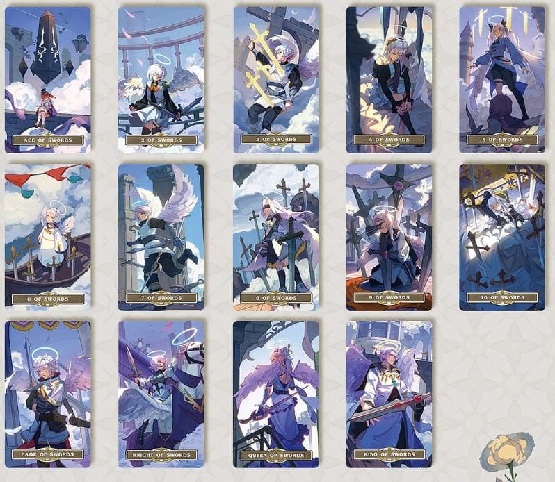 【正規品タロットカード】まるでゲームの世界観✨旅人の歌のタロット／ポータブル版