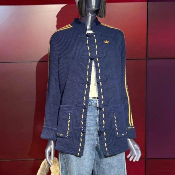 【日本未発売・中国限定】アディダス チャイナ服トラックジャージニットカーディガン