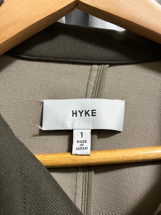 HYKE コート　ポンチョdouble face cape マント　コート