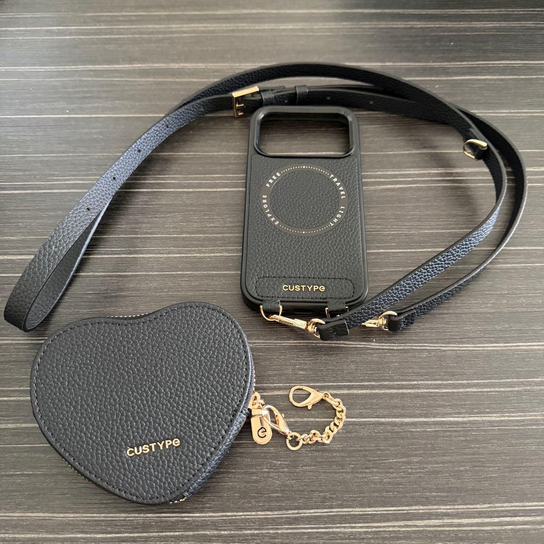 【新中古】CUSTYPEスマホケース/iPhone17Pro/ハートポーチ付き