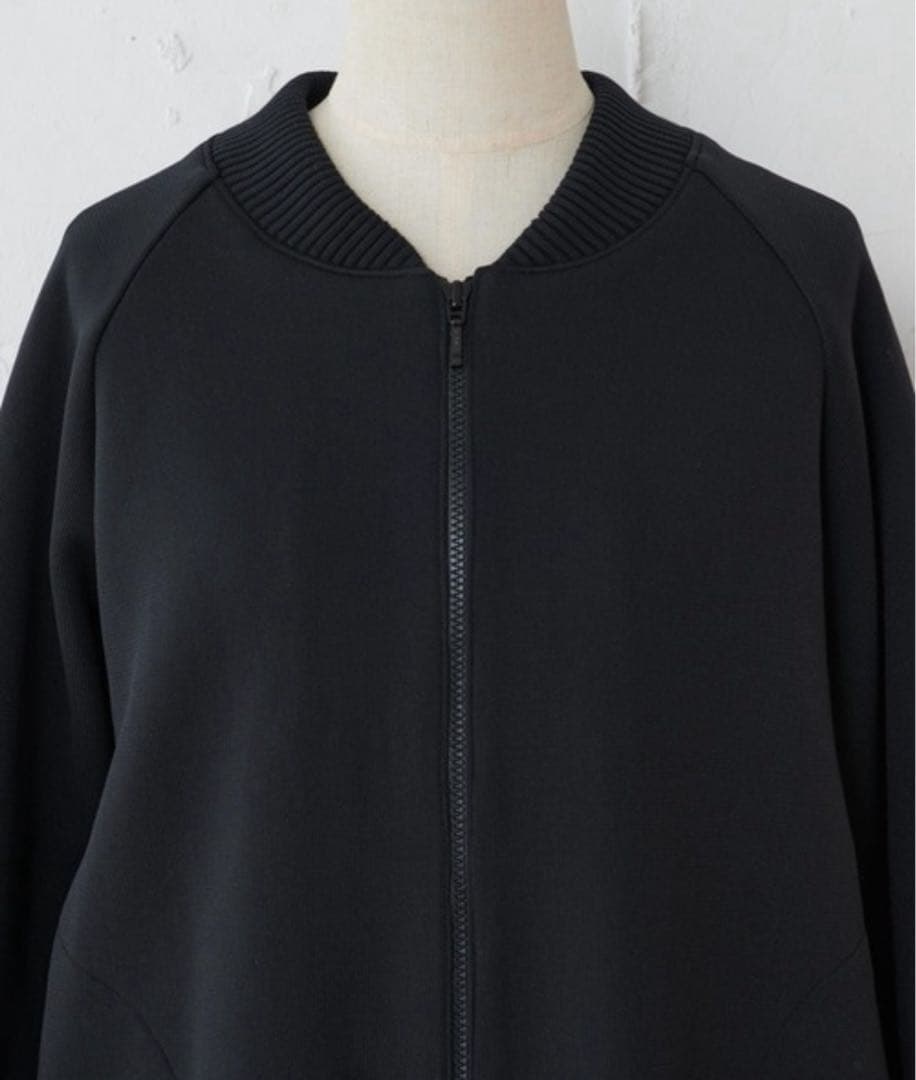 定価44000円 ビアズリー ZIPニットブルゾン ショートジャケット 黒