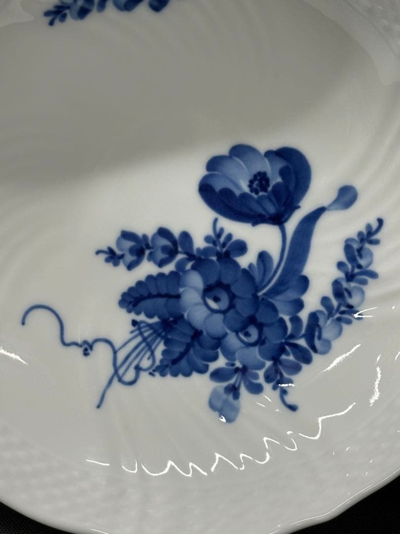 【USED美品】  ブルーフラワー　コンポート