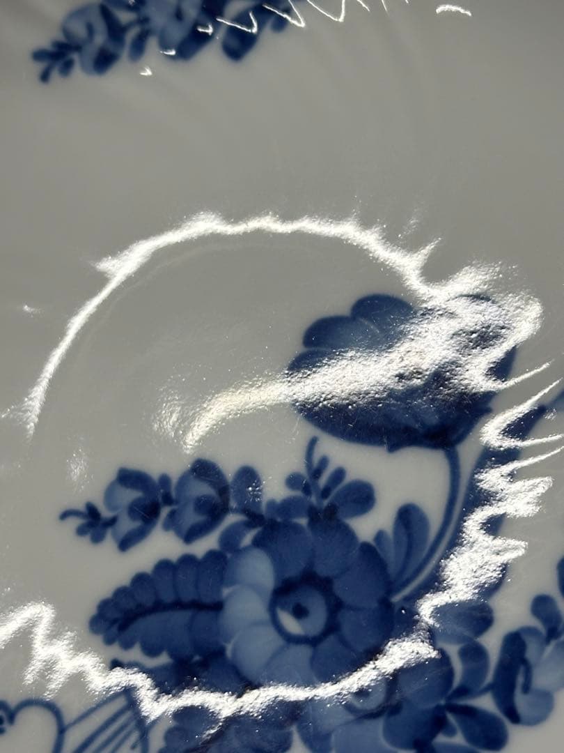 【USED美品】  ブルーフラワー　コンポート