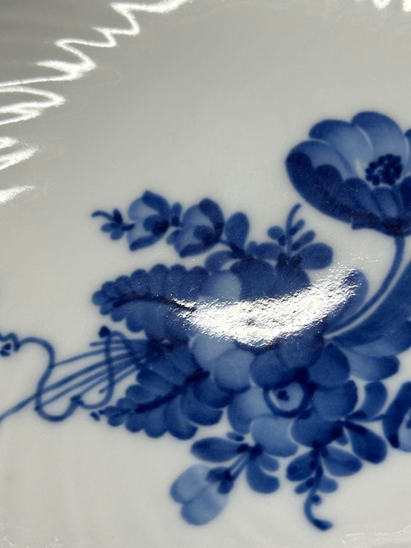 【USED美品】  ブルーフラワー　コンポート