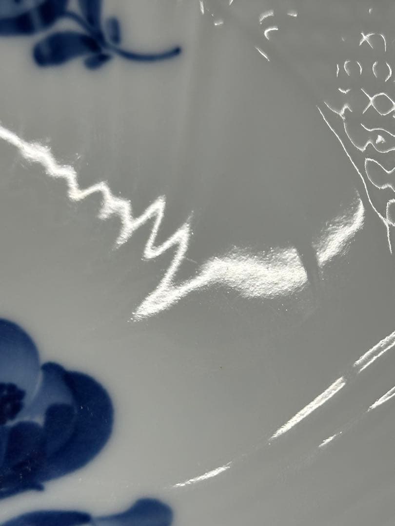 【USED美品】  ブルーフラワー　コンポート