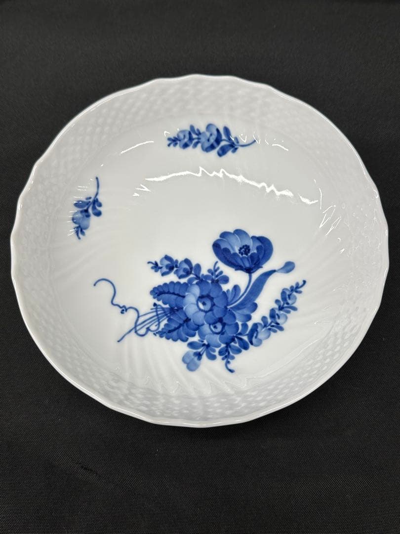 【USED美品】  ブルーフラワー　コンポート