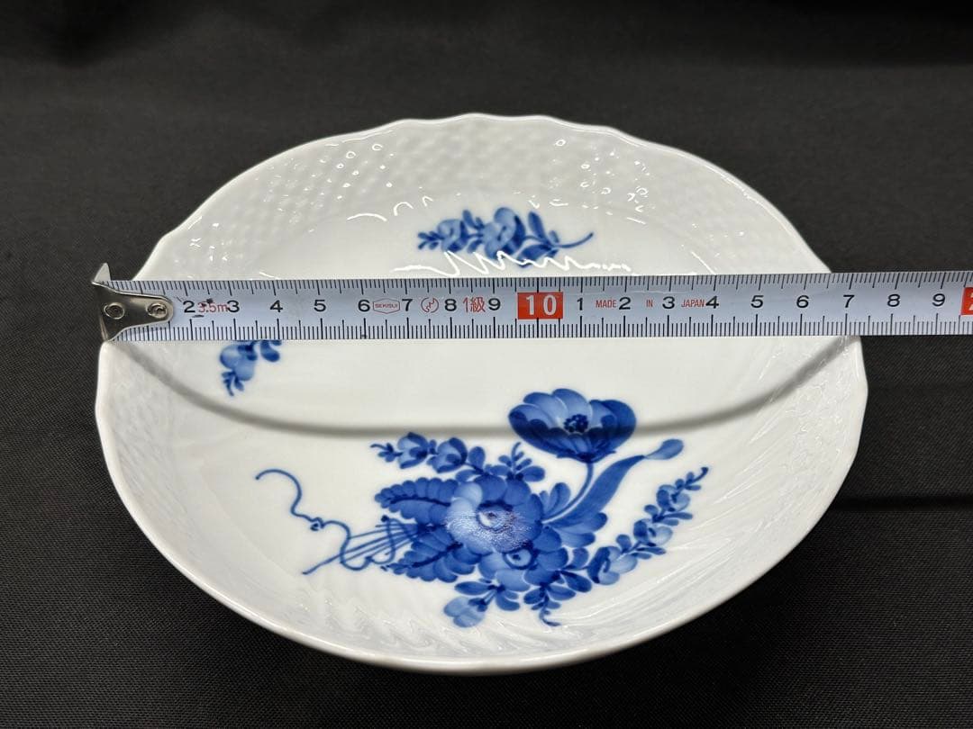 【USED美品】  ブルーフラワー　コンポート