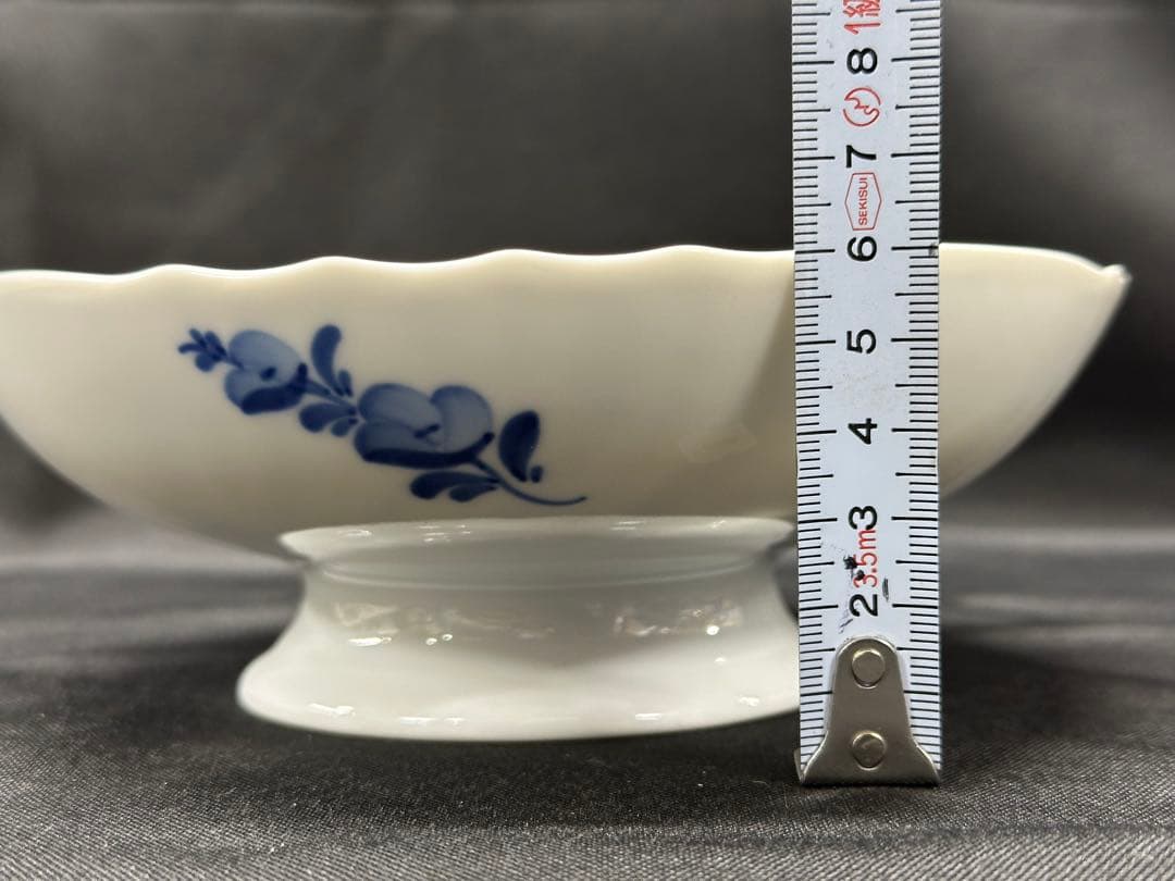 【USED美品】  ブルーフラワー　コンポート