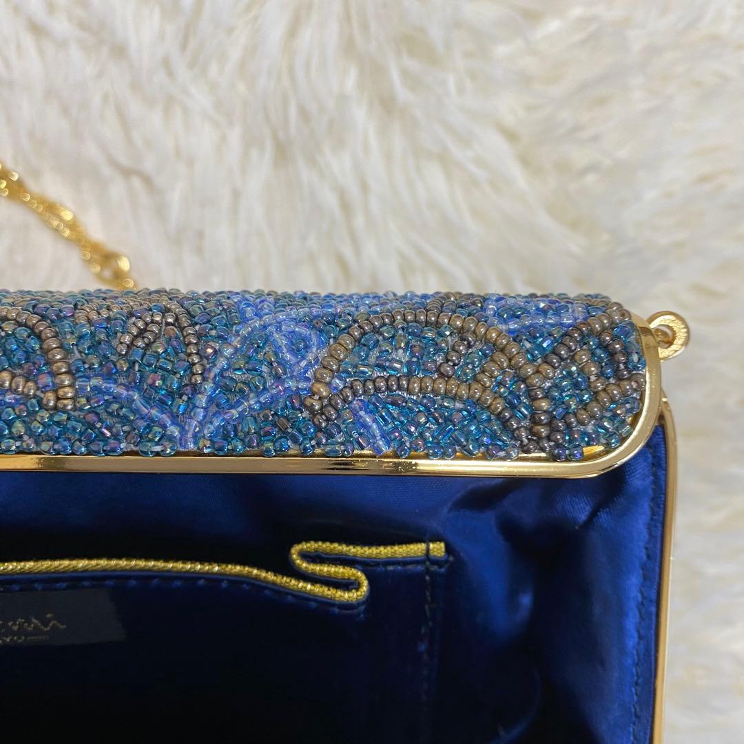 美品 Katsumi Tokyo かつみ ビーズ ハンドバッグ パーティバッグ