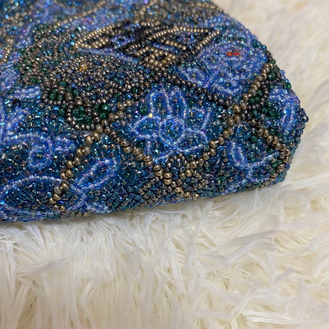 美品 Katsumi Tokyo かつみ ビーズ ハンドバッグ パーティバッグ
