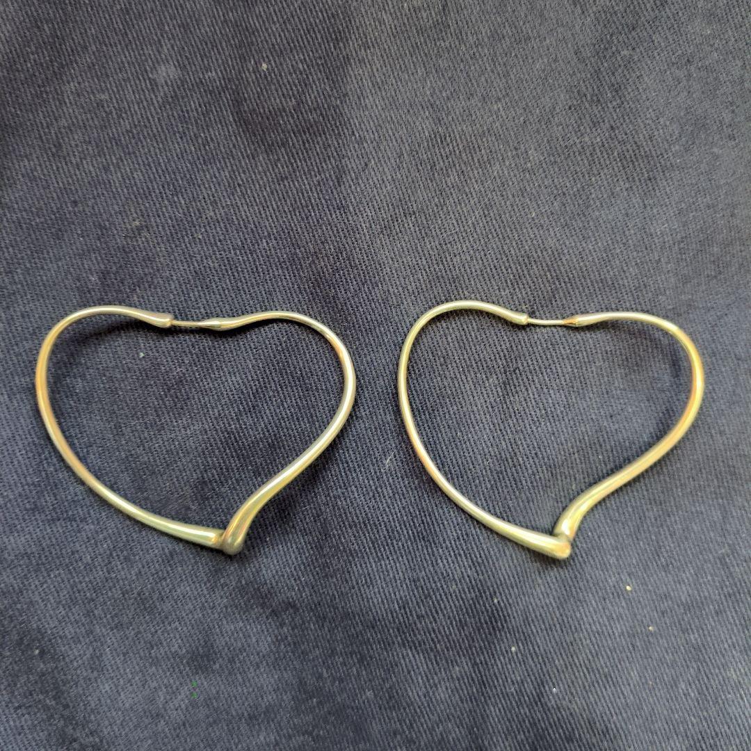 ティファニー オープンハートフープピアス ミディアム ag925 現行品