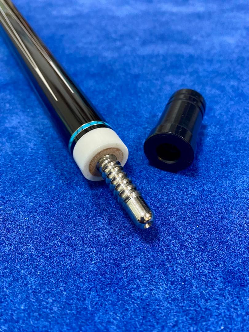 HOW CUE シルバー上下8剣ターコイズリング最上位モデル フラッシュシャフト