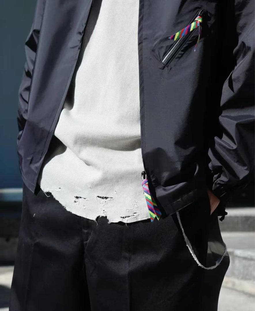 ANCELLM ダメージ トップス カットソー Tシャツ グレー 1