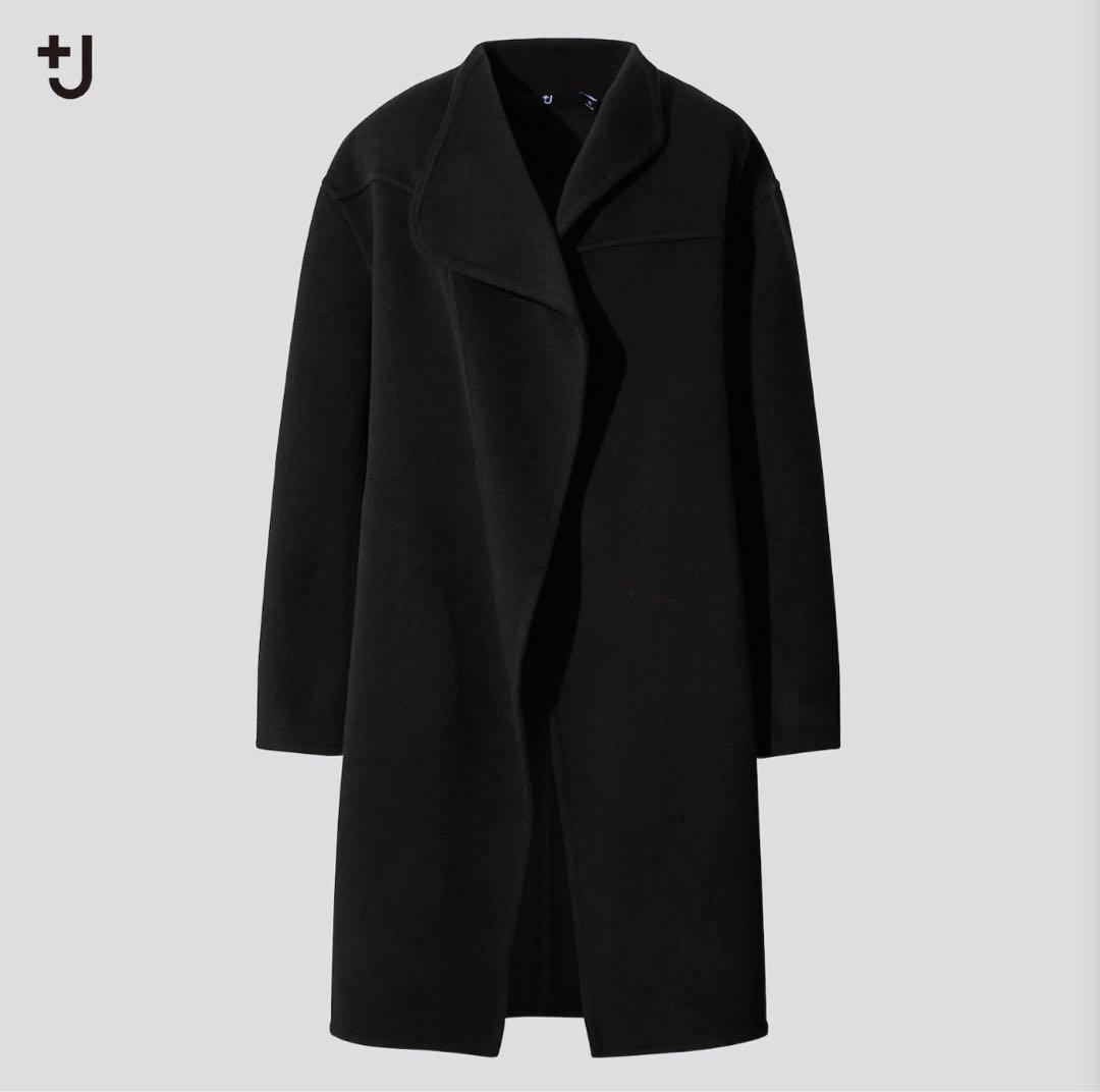 UNIQLO ＋J カシミヤブレンドノーカラーコート　新品未使用タグ付き