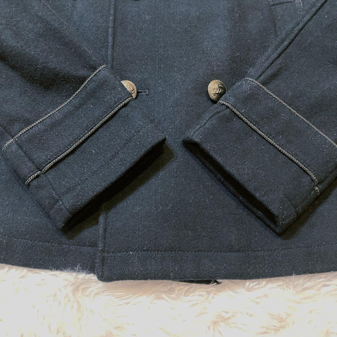 バーバリーブラックレーベル　ナポレオンコート　シャドーチェック　裏地モノグラム