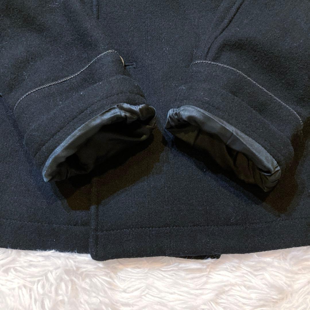 バーバリーブラックレーベル　ナポレオンコート　シャドーチェック　裏地モノグラム