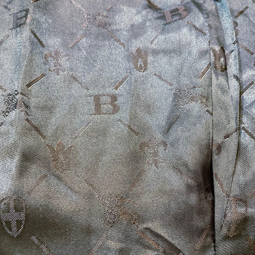 バーバリーブラックレーベル　ナポレオンコート　シャドーチェック　裏地モノグラム