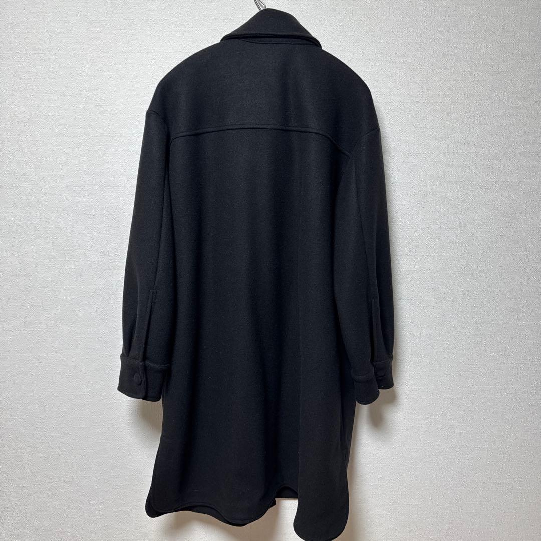 【未使用品】シャツコート アルパカ混　オーバーサイズ　インポート品
