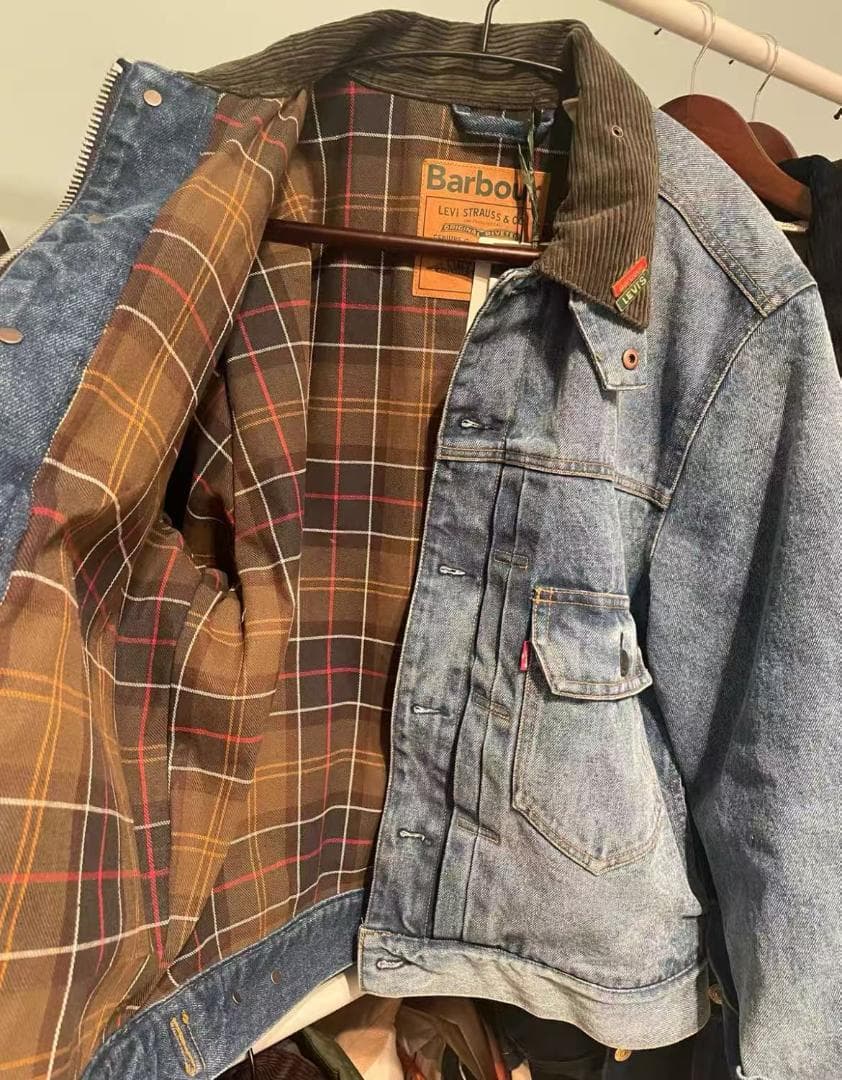 Levi's×Barbour Type2 デニムジャケット コラボ希少 極美品