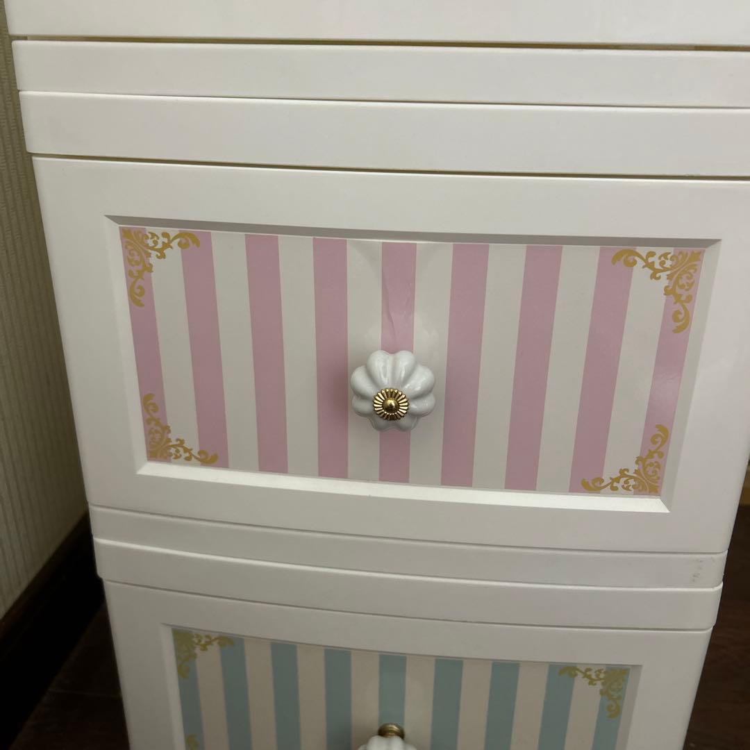 結*た様 ロマンティックプリンセス　ドレスチェンジチェスト　4段