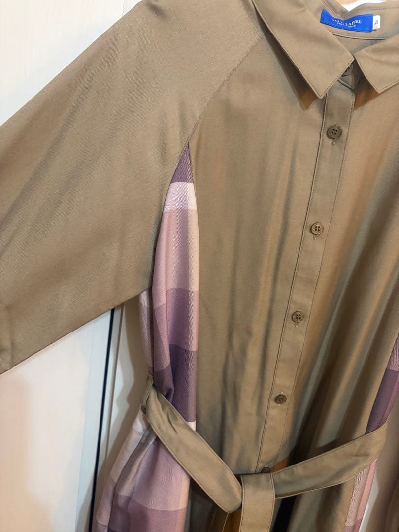 【ブルーレーベル】ソフトクリアツイルシャツドレス